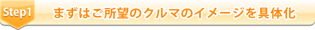 まずはご所望のクルマのイメージを具体化